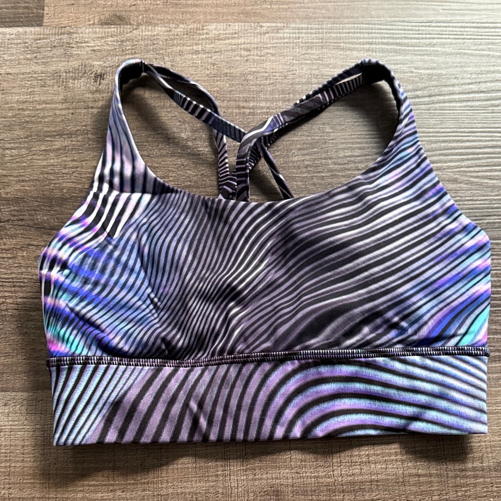 Ltd Ed *SeaWheeze* Lululemon Energy Long-Line Bra | Size 6